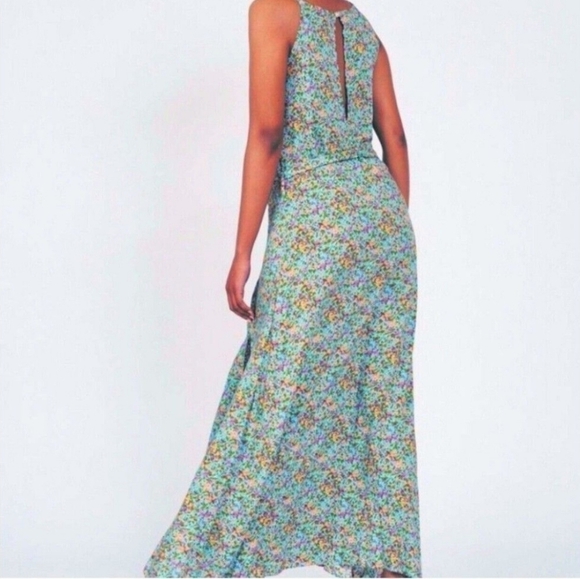 Silk & Salt Floral Halter Split Maxi Dress - Picture 6 of 15